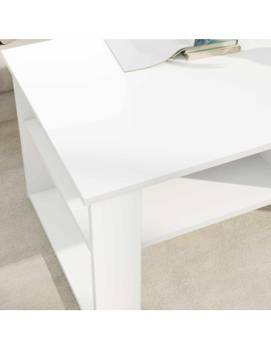 Tavolino da salotto Bianco 96 x 54 x 44 cm Legno multistrato