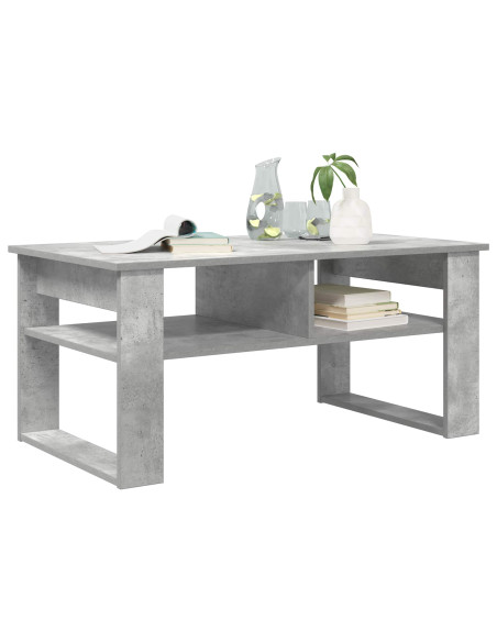 Tavolino da salotto Grigio cemento 96 x 54 x 44 cm