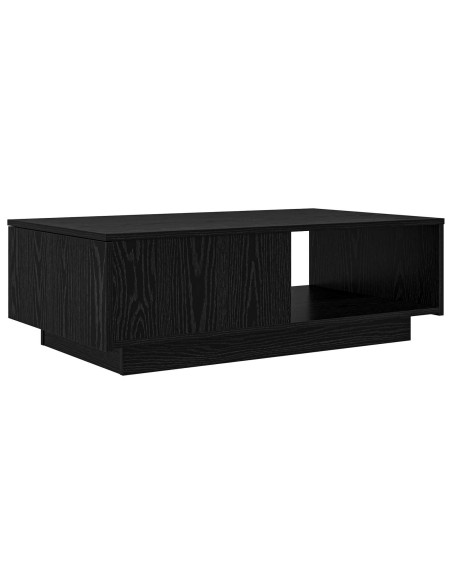 Tavolino da salotto con cassetto Rovere Nero 95 x 55 x 31 cm