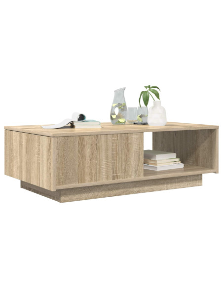 Tavolino da salotto con cassetto Rovere Sonoma 95 x 55 x 31 cm