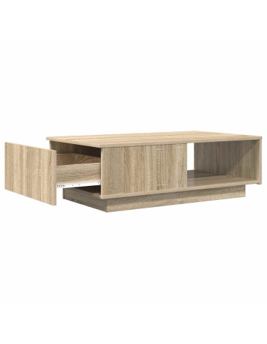 Tavolino da salotto con cassetto Rovere Sonoma 95 x 55 x 31 cm