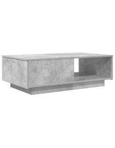 Tavolino da salotto con cassetto Grigio cemento 95 x 55 x 31 cm 2
