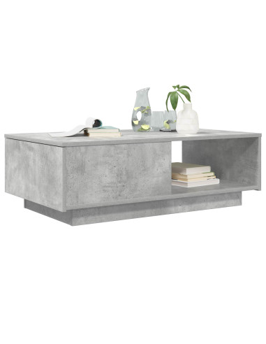 Tavolino da salotto con cassetto Grigio cemento 95 x 55 x 31 cm