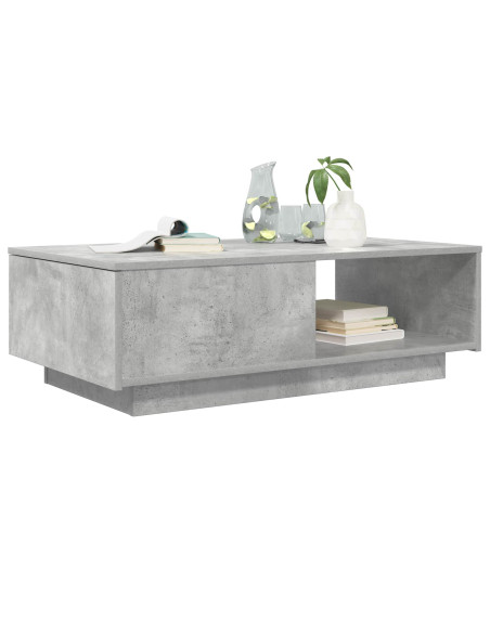 Tavolino da salotto con cassetto Grigio cemento 95 x 55 x 31 cm