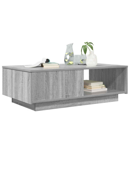 Tavolino da salotto con cassetto Grigio Sonoma 95 x 55 x 31 cm