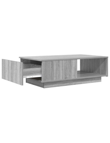 Tavolino da salotto con cassetto Grigio Sonoma 95 x 55 x 31 cm