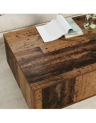 Tavolino da salotto con cassetto Legno vecchio 95 x 55 x 31 cm
