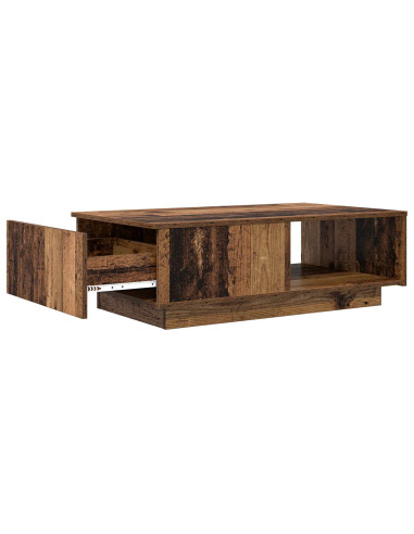 Tavolino da salotto con cassetto Legno vecchio 95 x 55 x 31 cm