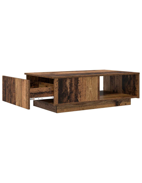Tavolino da salotto con cassetto Legno vecchio 95 x 55 x 31 cm
