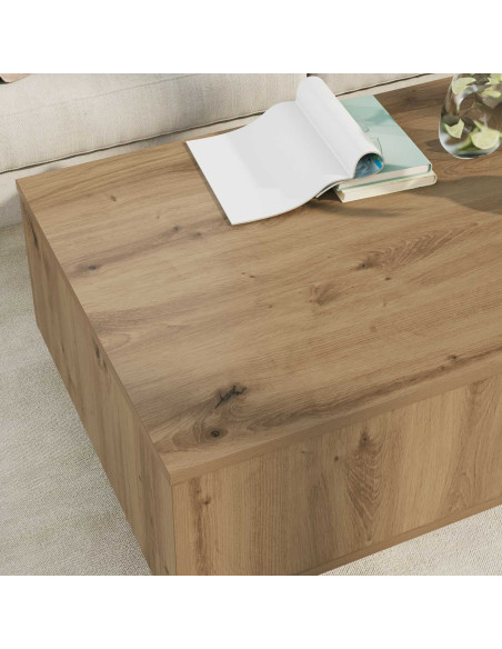 Tavolino da salotto Rovere artigianale 95 x 55 x 31 cm
