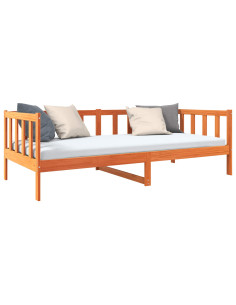 Struttura del letto Marrone cerato 90 x 190 cm Pino massello 2