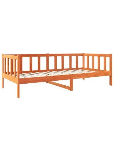 Struttura del letto Marrone cerato 90 x 190 cm Pino massello