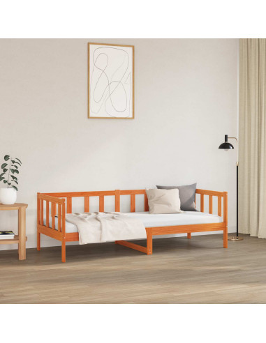 Struttura del letto Marrone cerato 90 x 190 cm Pino massello
