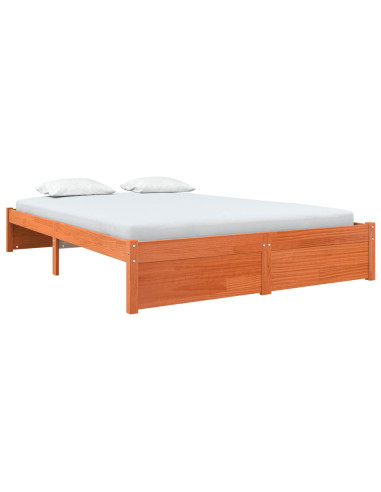 Struttura del letto Marrone cerato 140 x 200 cm