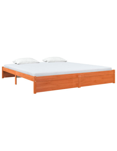 Struttura del letto Marrone cerato 180 x 200 cm