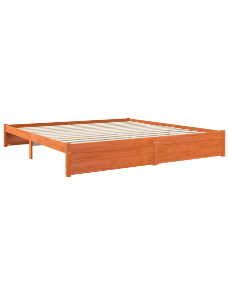 Struttura del letto Marrone cerato 200 x 200 cm