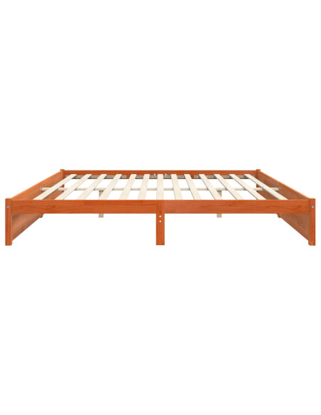 Struttura del letto Marrone cerato 200 x 200 cm