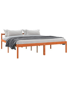 Struttura del letto Marrone cerato 180 x 200 cm Pino massello 2