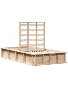 Struttura del letto Marrone cerato 75 x 190 cm Pino massello 2