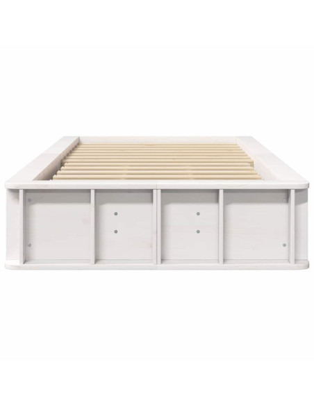 Struttura del letto Bianco 75 x 190 cm Pino massello