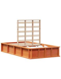 Struttura del letto Marrone cerato 75 x 190 cm Pino massello 2