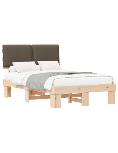 Letto con Testiera Rivestita Talpa 120 x 200 cm Pino massello