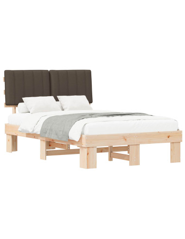 Letto con Testiera Rivestita Talpa 120 x 190 cm Pino massello