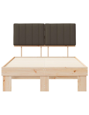 Letto con Testiera Rivestita Talpa 120 x 190 cm Pino massello