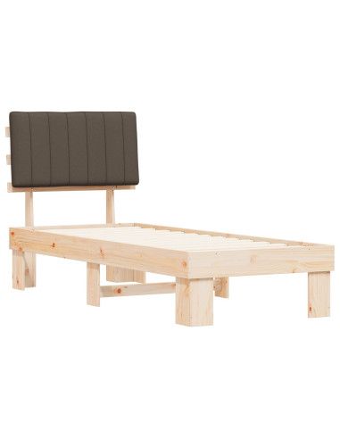 Letto con Testiera Rivestita Talpa 75 x 190 cm Pino massello