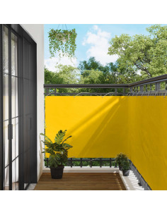 Schermo da balcone Giallo 110 x 1000 cm Tessuto Oxford