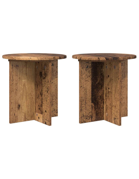 Supporto per piante 2 pcs Legno antico 40 x 40 x 40 cm