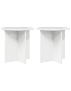 Supporto per piante 2 pcs Bianco Lucido 40 x 40 x 40 cm