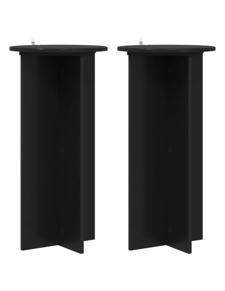 Supporto per piante 2 pcs Nero 40 x 40 x 80 cm