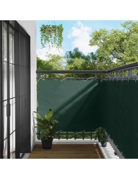 Schermo da balcone Verde Scuro 110 x 300 cm Tessuto Oxford