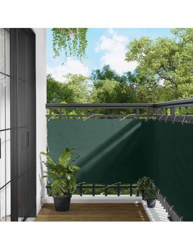 Schermo da balcone Verde Scuro 100 x 1000 cm Tessuto Oxford