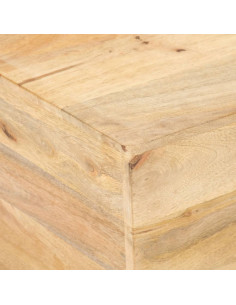 Tavolino da Caffè a Forma di V 66x66x30 cm in Legno di Mango