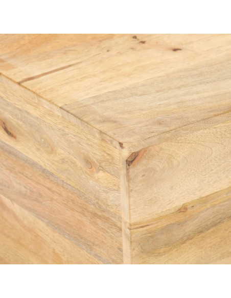 Tavolino da Caffè a Forma di V 66x66x30 cm in Legno di Mango