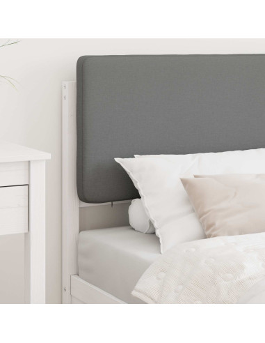 Letto con Testiera Rivestita Grigio chiaro 90 x 200 cm