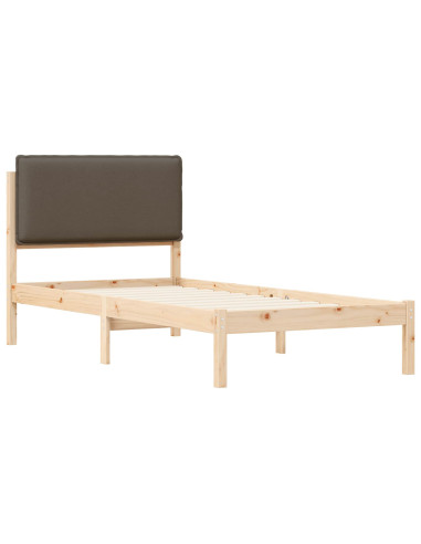 Letto con Testiera Rivestita Talpa 80 x 200 cm Pino massello