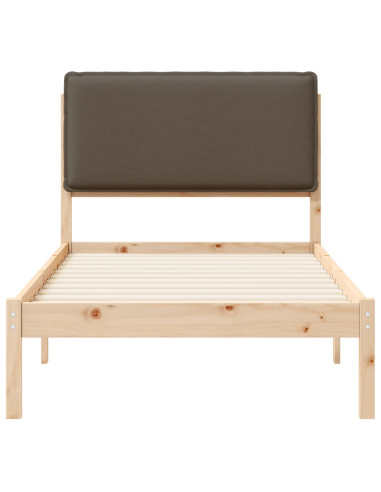 Letto con Testiera Rivestita Talpa 80 x 200 cm Pino massello