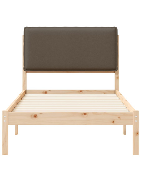 Letto con Testiera Rivestita Talpa 80 x 200 cm Pino massello