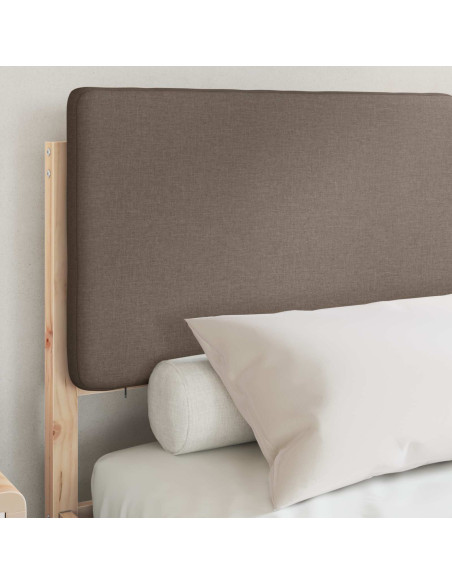 Letto con Testiera Rivestita Talpa 140 x 190 cm Pino massello
