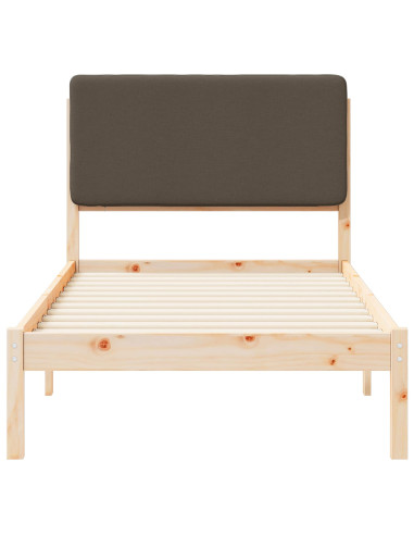 Letto con Testiera Rivestita Talpa 80 x 200 cm Pino massello