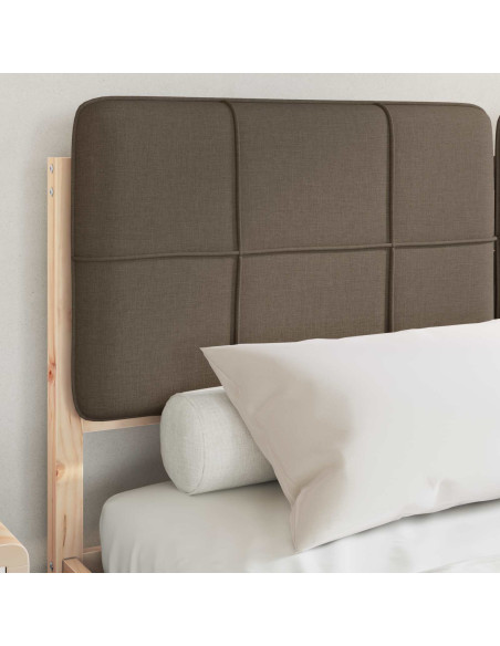 Letto con Testiera Rivestita Talpa 135 x 190 cm Pino massello