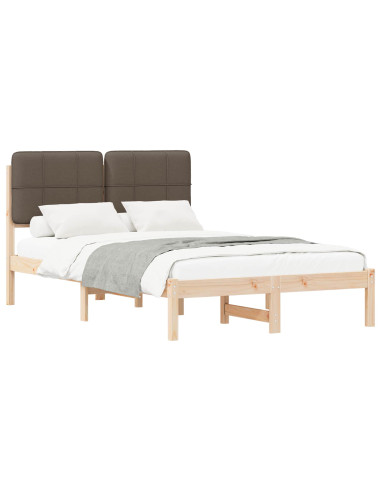 Letto con Testiera Rivestita Talpa 120 x 190 cm Pino massello