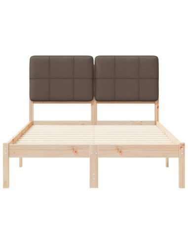 Letto con Testiera Rivestita Talpa 120 x 190 cm Pino massello