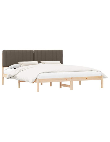 Letto con Testiera Rivestita Talpa 180 x 200 cm Pino massello