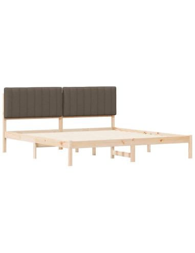 Letto con Testiera Rivestita Talpa 180 x 200 cm Pino massello