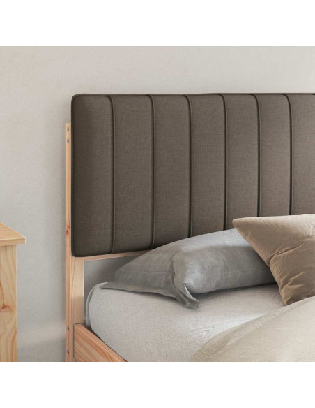 Letto con Testiera Rivestita Talpa 160 x 200 cm Pino massello