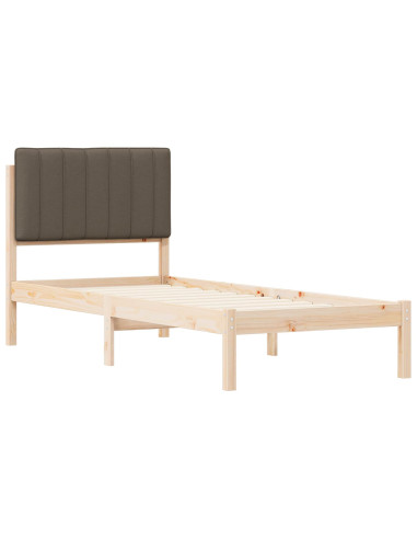 Letto con Testiera Rivestita Talpa 80 x 200 cm Pino massello